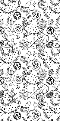 Modern roller blind Drawn fruits