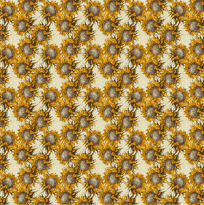 Roller blind for large window Sunflower