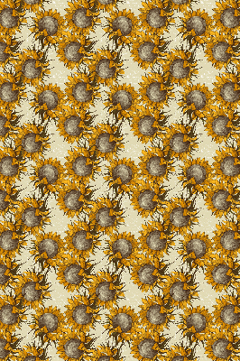 Roller blind for large window Sunflower