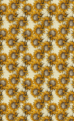 Roller blind for large window Sunflower