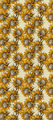 Roller blind for large window Sunflower