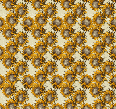 Roller blind for large window Sunflower