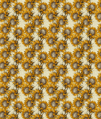 Roller blind for large window Sunflower