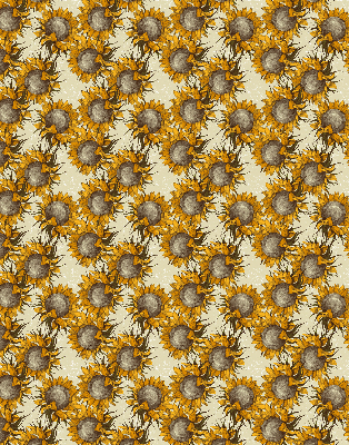 Roller blind for large window Sunflower
