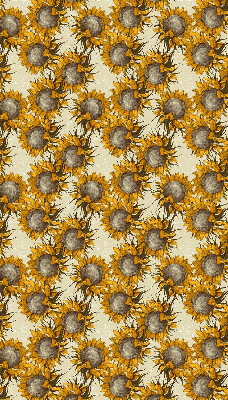 Roller blind for large window Sunflower