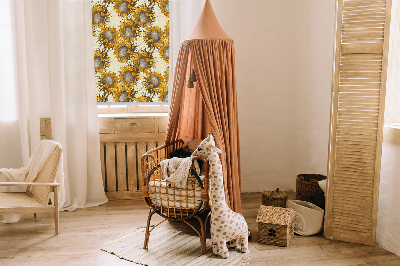 Roller blind for large window Sunflower