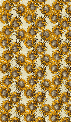 Roller blind for large window Sunflower
