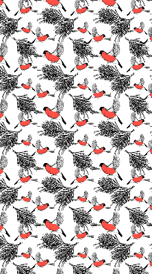 Fabric roller blind Bullfinch birds