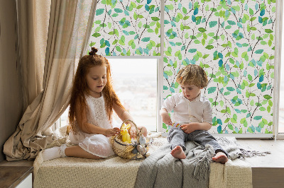 Roller blind for large window Twigs
