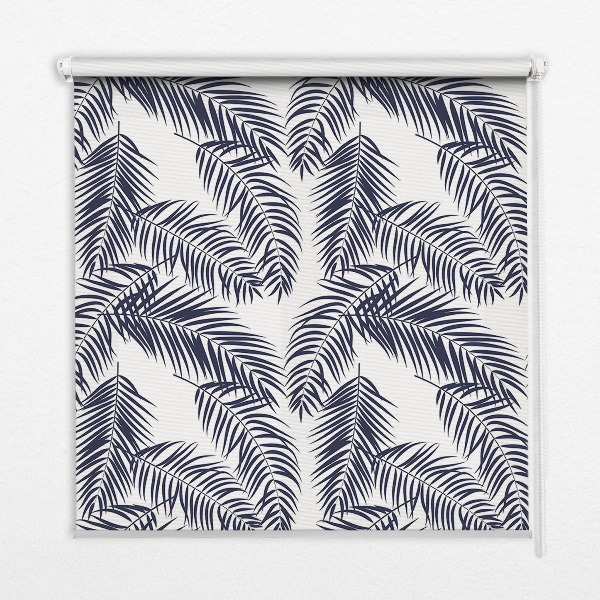 Fabric roller blind Fern leaves