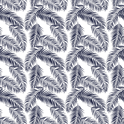 Fabric roller blind Fern leaves