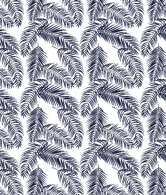 Fabric roller blind Fern leaves