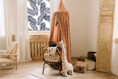 Fabric roller blind Fern leaves