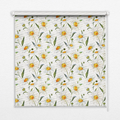Modern roller blind Daisies