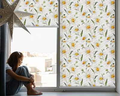 Modern roller blind Daisies