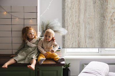 Roller blind for large window Light wood