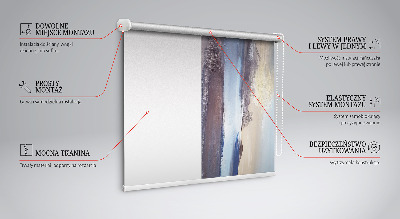 Fabric roller blind Painted picture