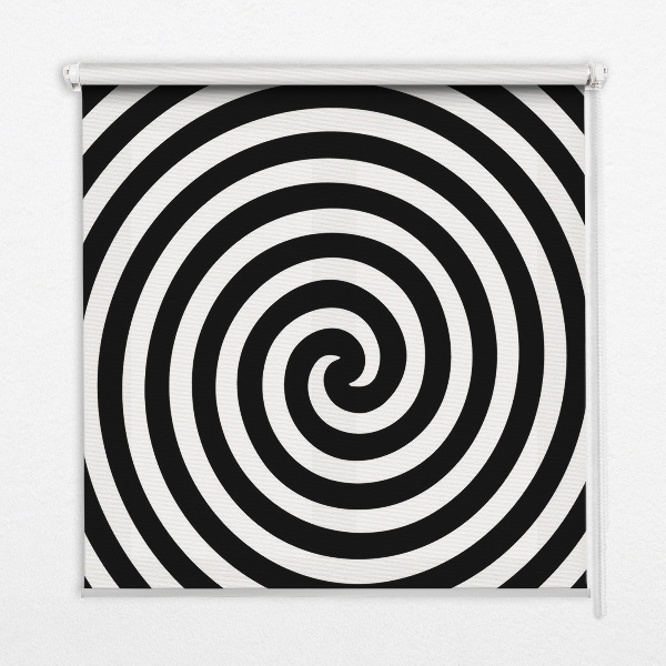 Roller blind for large window Hypnotizing circle
