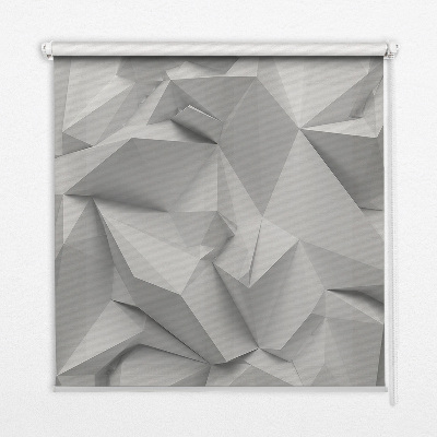Fabric roller blind 3D paper wall