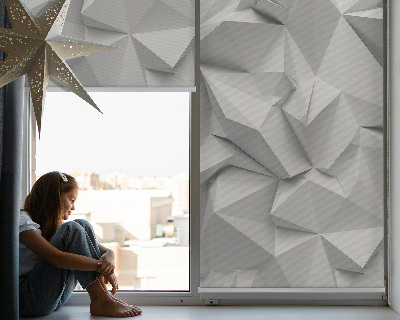 Fabric roller blind 3D paper wall