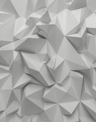 Fabric roller blind 3D paper wall