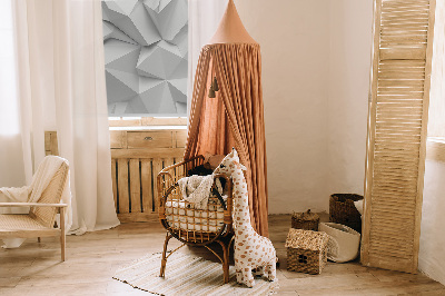 Fabric roller blind 3D paper wall