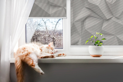 Fabric roller blind 3D paper wall