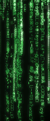 Modern roller blind Green ciphers