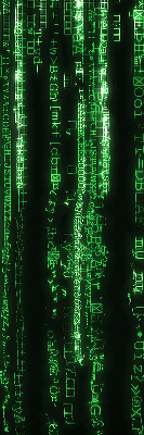 Modern roller blind Green ciphers