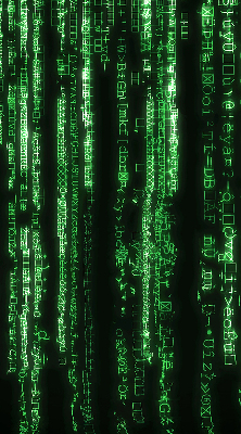 Modern roller blind Green ciphers