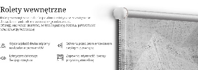 Roller blind for large window 3D stone wall
