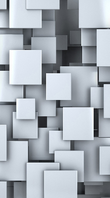 Fabric roller blind Gray 3D Squares