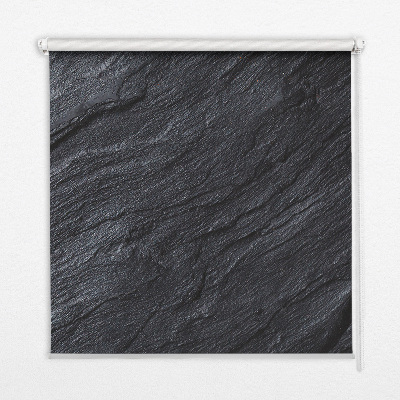 Roller blind for large window Black texture