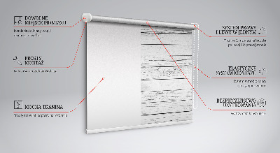 Fabric roller blind Gray boards