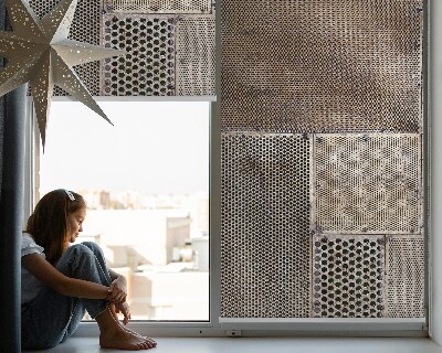 Modern roller blind Metal wall