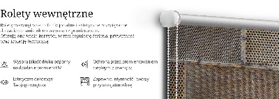 Modern roller blind Metal wall