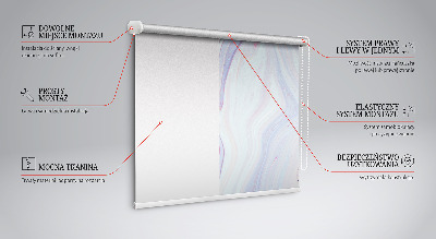 Modern roller blind Colorful paint smears