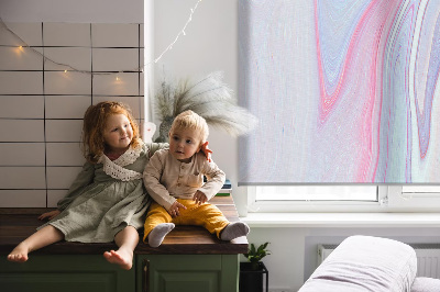Modern roller blind Colorful paint smears