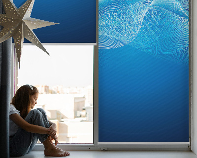 Modern roller blind Blue animation
