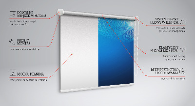 Modern roller blind Blue animation