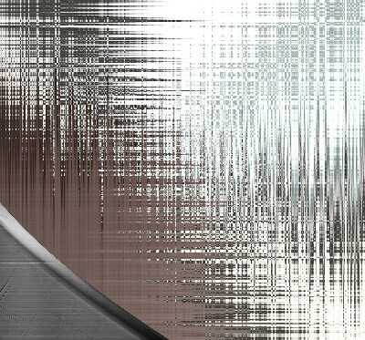 Roller blind for large window Mirror abstraction