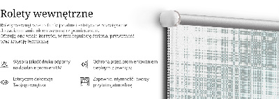 Roller blind for large window Mirror abstraction