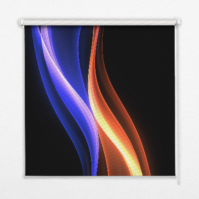 Modern roller blind Orange and blue animation
