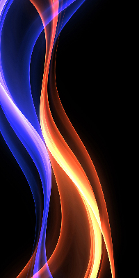 Modern roller blind Orange and blue animation