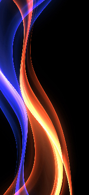 Modern roller blind Orange and blue animation