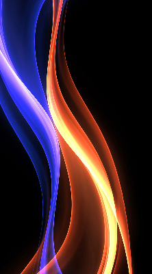Modern roller blind Orange and blue animation