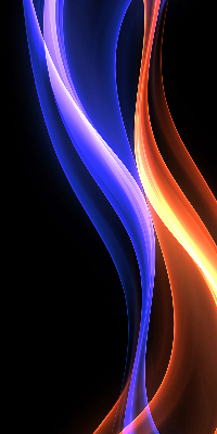Modern roller blind Orange and blue animation