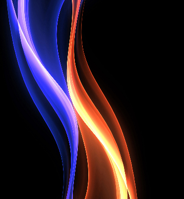 Modern roller blind Orange and blue animation