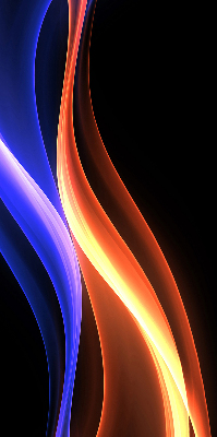 Modern roller blind Orange and blue animation