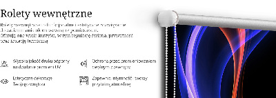 Modern roller blind Orange and blue animation